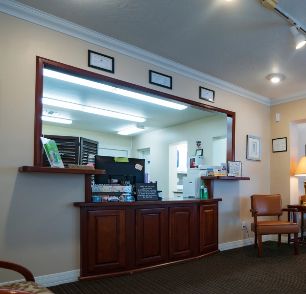 Modern dental office treatment area